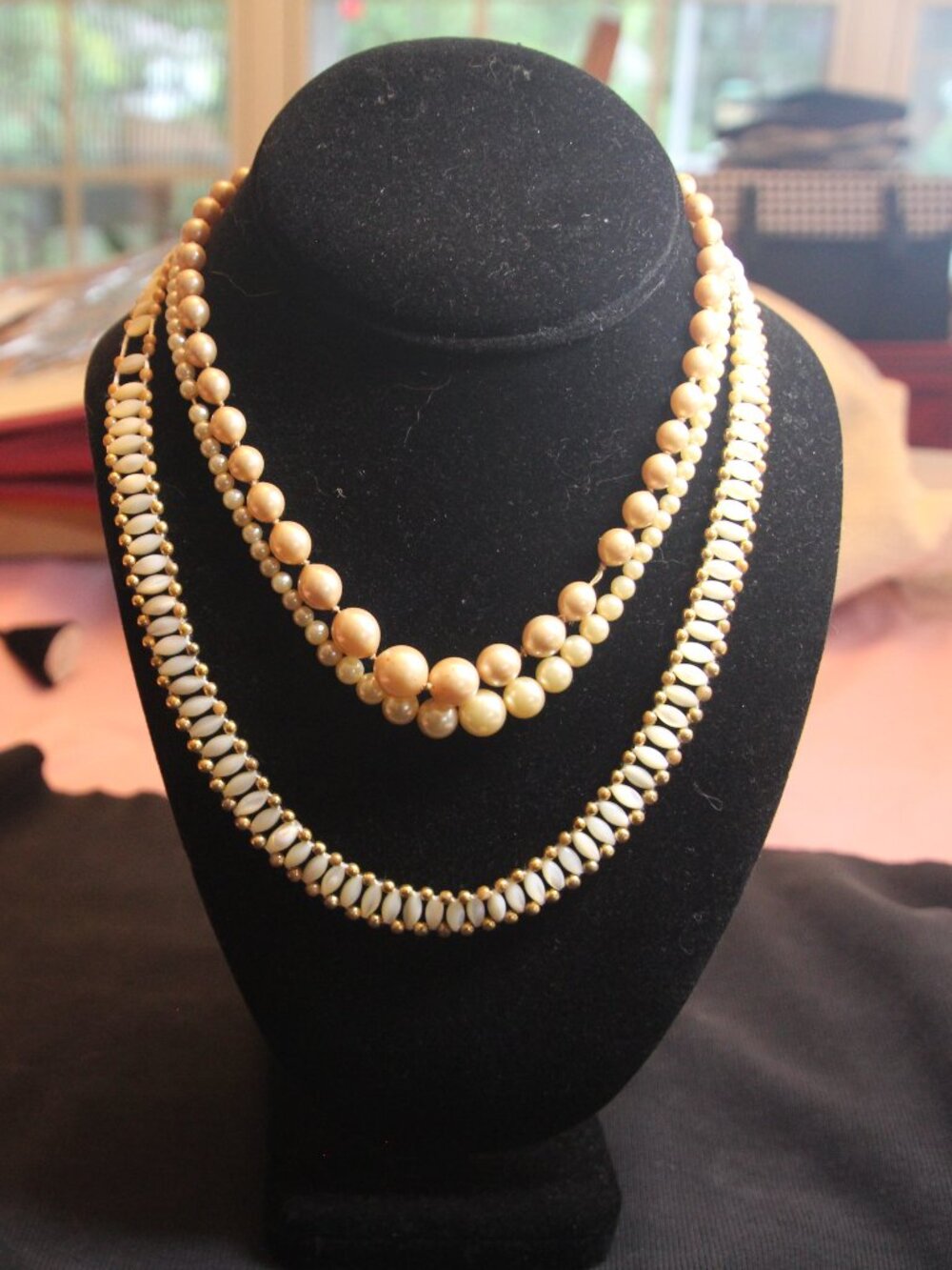 Pearl necklaces 3 vintage for one price. See description below.